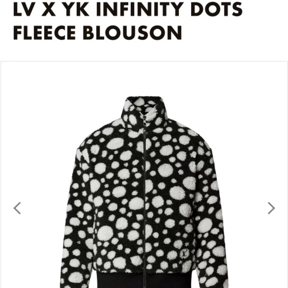 LV x YK Infinity Dots Fleece Blouson